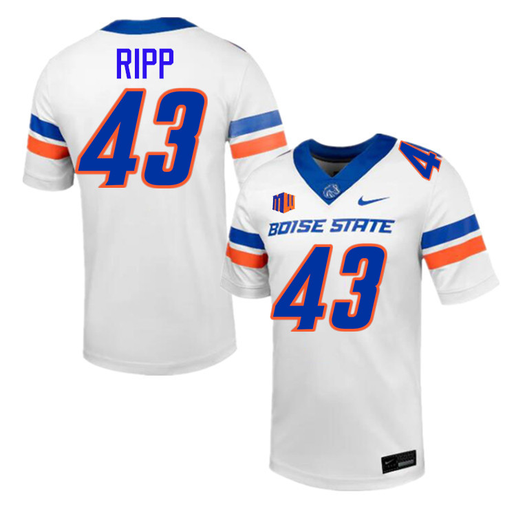 Jake Ripp Jersey, Boise State Broncos College Football Jersey College Uniforms-White  Jake Ripp Jersey, Boise State Broncos College Football Jersey College Uniforms-White